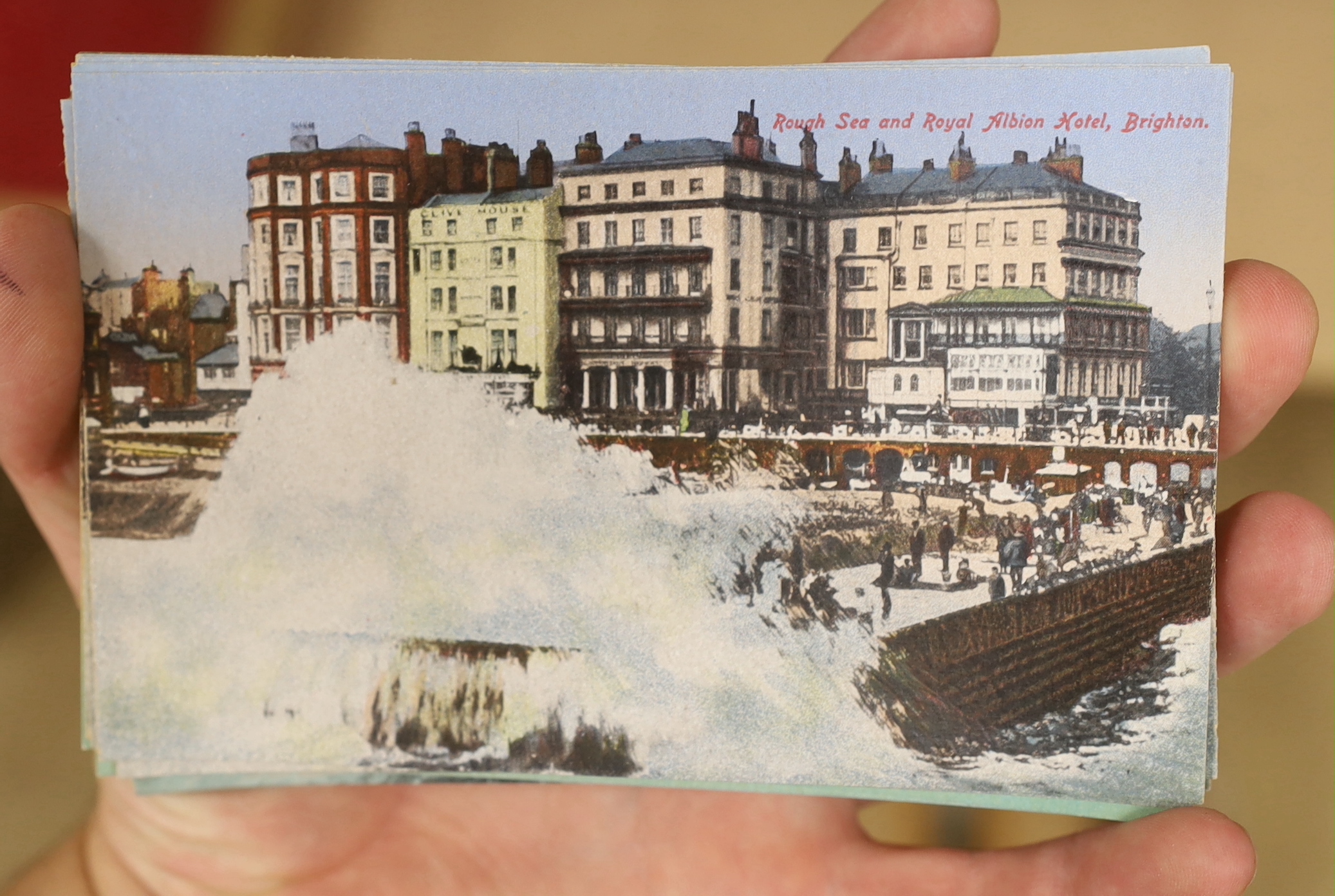 A large quantity of unused local postcards of Brighton